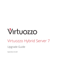 2. Upgrading to Virtuozzo Hybrid Server 7 with CLI Management