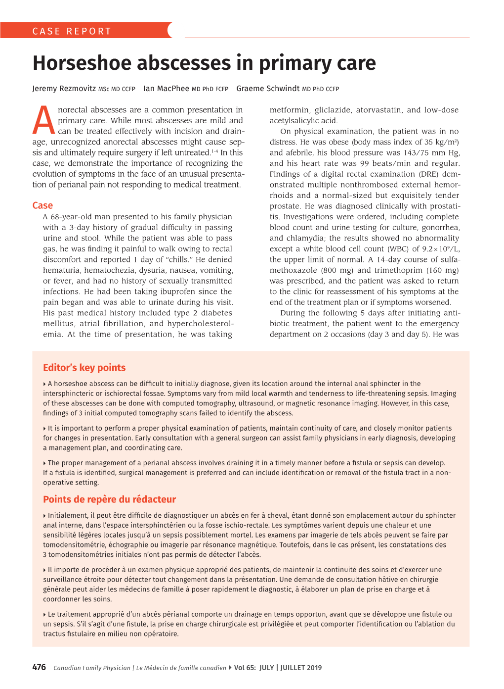 Horseshoe Abscesses in Primary Care