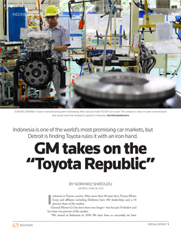 GM Takes on the “Toyota Republic”