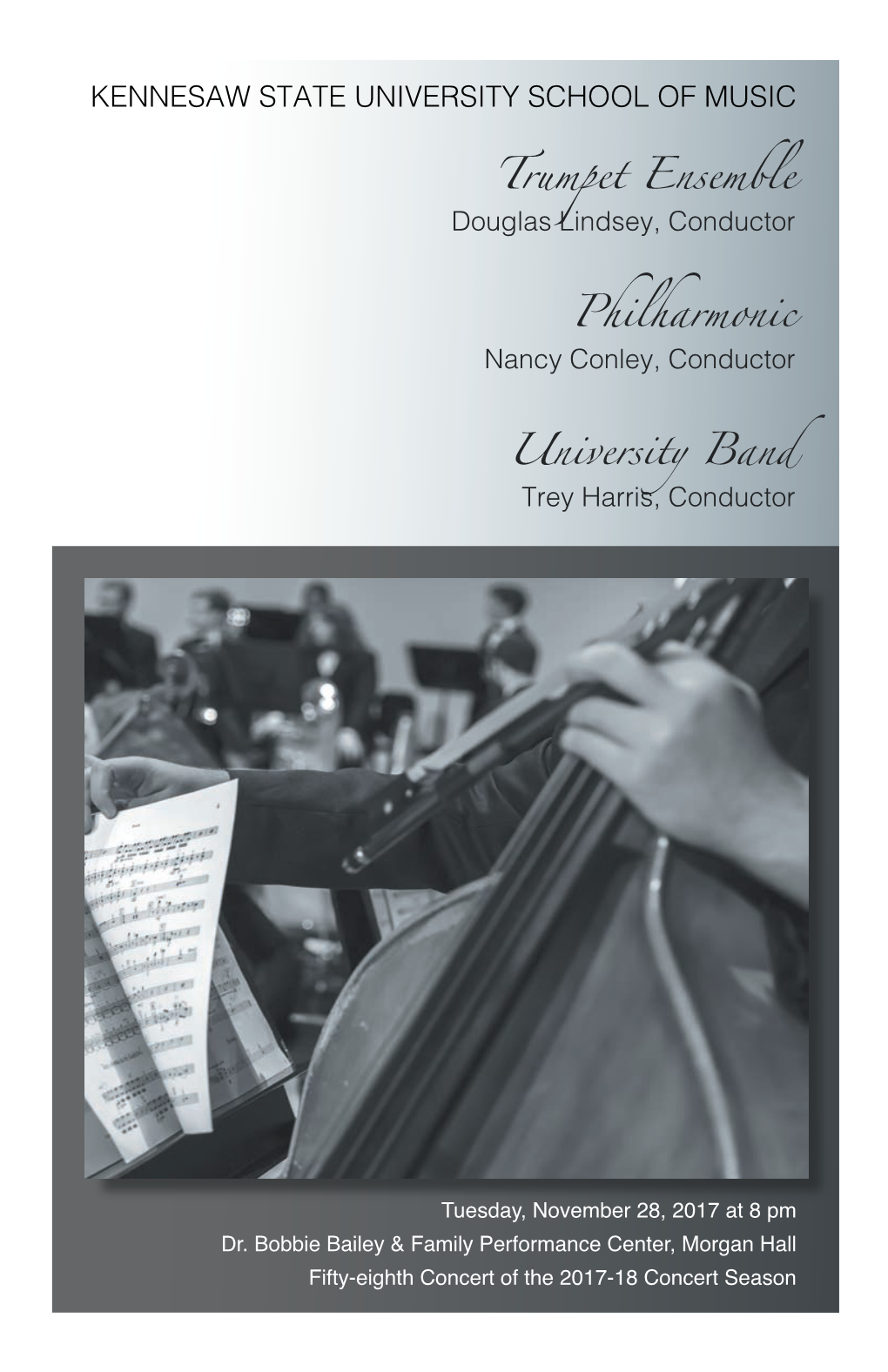 Trumpet Ensemble, Philharmonic, and University Band