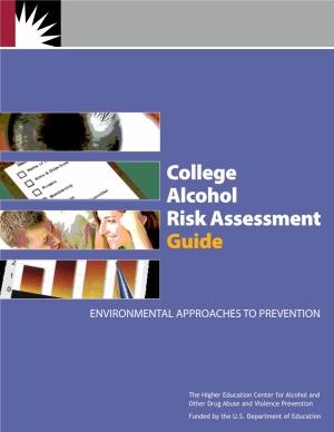 College Alcohol Risk Assessment Guide