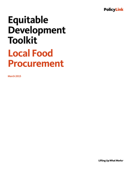 Local Food Procurement