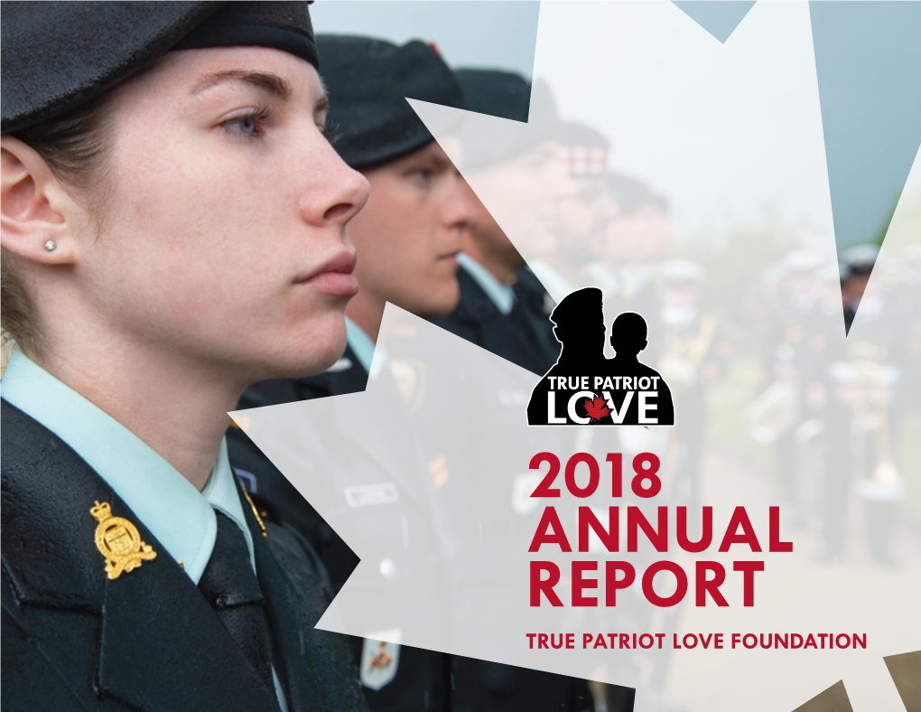 2018 Annual Report True Patriot Love Foundation Strengthening Military and Veteran Families