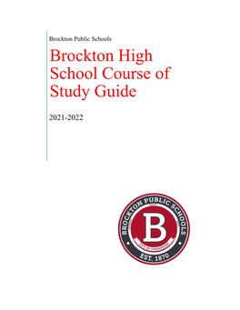 Brockton High School Course of Study Guide