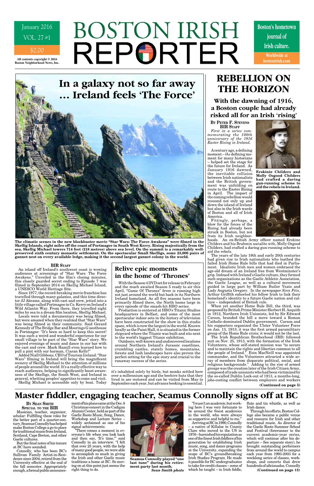 Ireland Feels ‘The Force’ with the Dawning of 1916, a Boston Couple Had Already Risked All for an Irish ‘Rising’ by Peter F