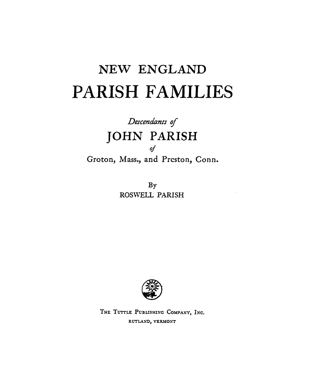 TO PARISH (PARRISH) NAMES 439 INDEX to OTHER NAMES 450 INDEX to APPENDIX 501 Illustrations