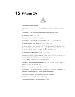 15 Fifteen XV