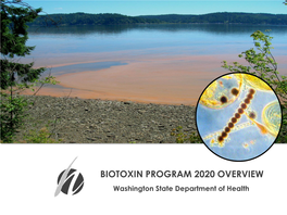 BIOTOXIN PROGRAM 2020 OVERVIEW Washington State Department of Health