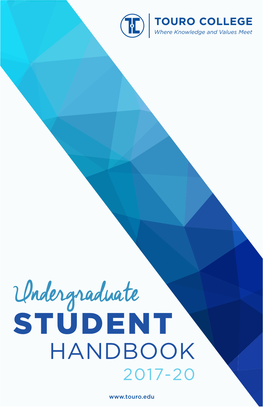 Undergraduate Student Handbook 2017-2020