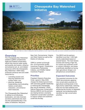 Chesapeake Bay Watershed Initiative July 2011