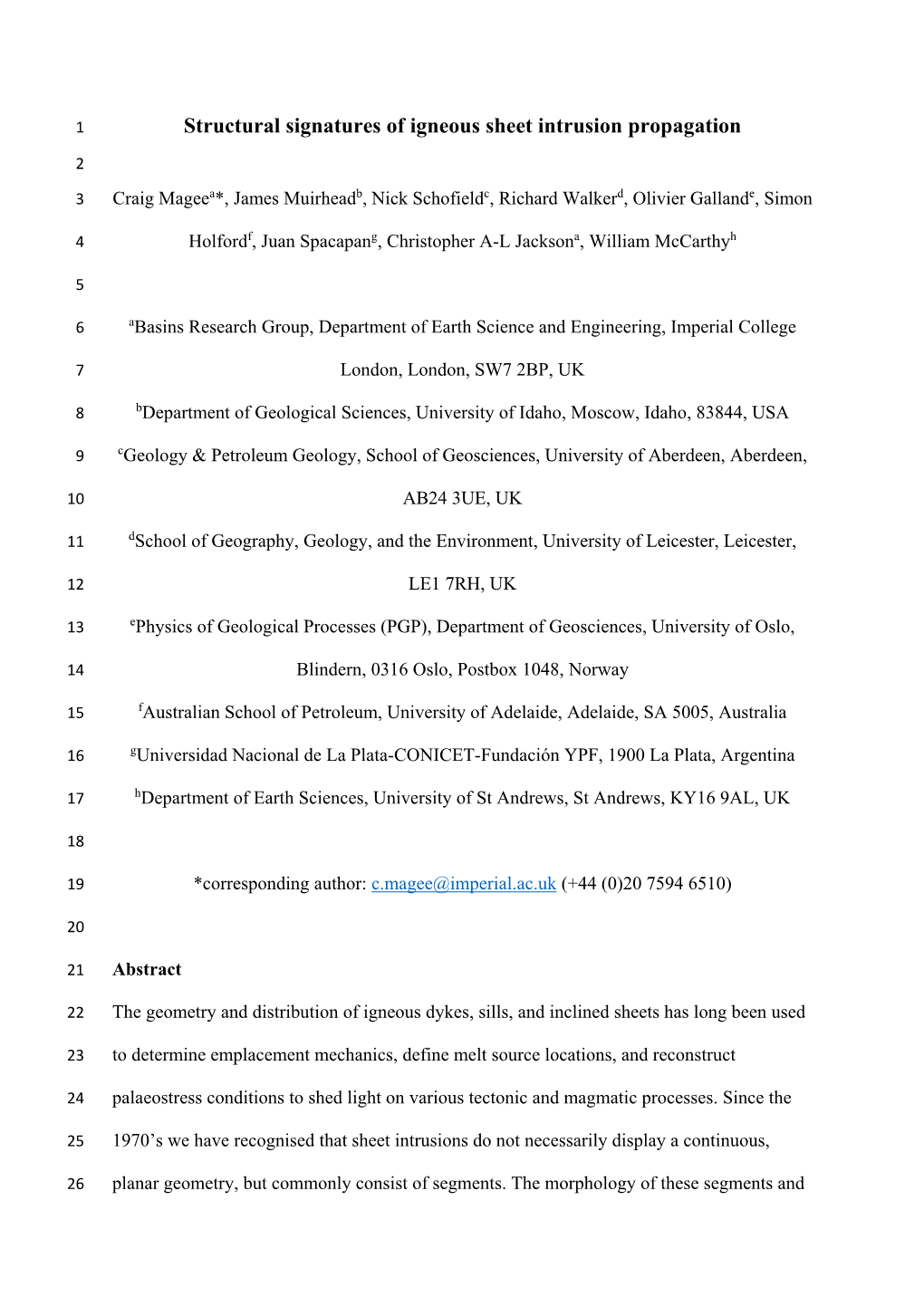 Structural Signatures of Igneous Sheet Intrusion Propagation