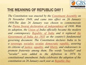 The Meaning of Republic