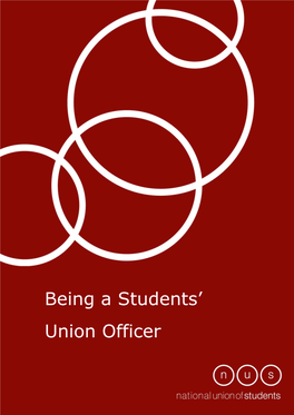 NUS Publication: Being a Students' Union Officer