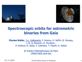 Spectroscopic Orbits for Astrometric Binaries from Gaia