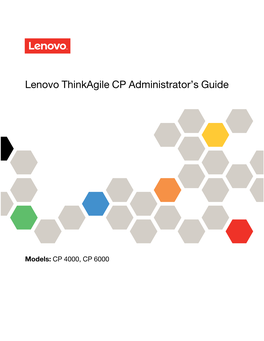 Lenovo Thinkagile CP Administrator's Guide