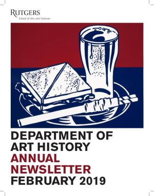 Department of Art History Annual Newsletter