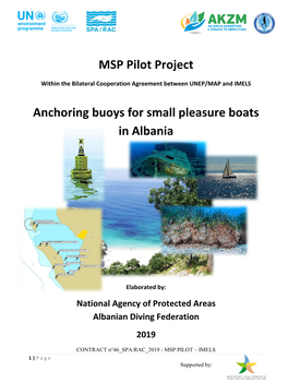 MSP Pilot Project Anchoring Buoys for Small Pleasure Boats in Albania