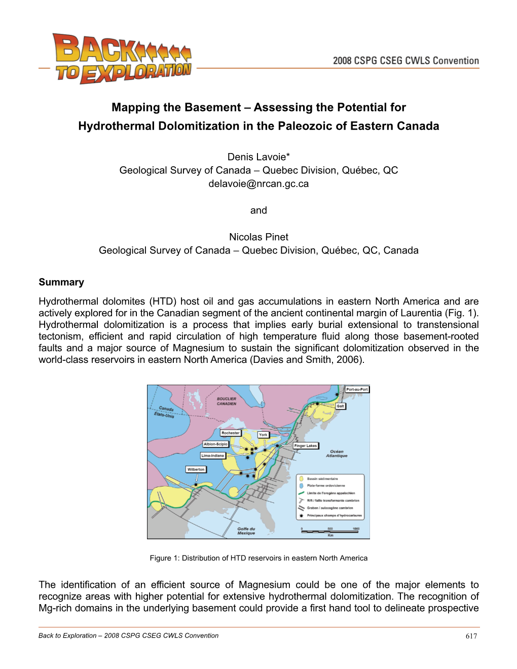 Mapping the Basement – Assessing the Potential for Hydrothermal Dolomitization in the Paleozoic of Eastern Canada