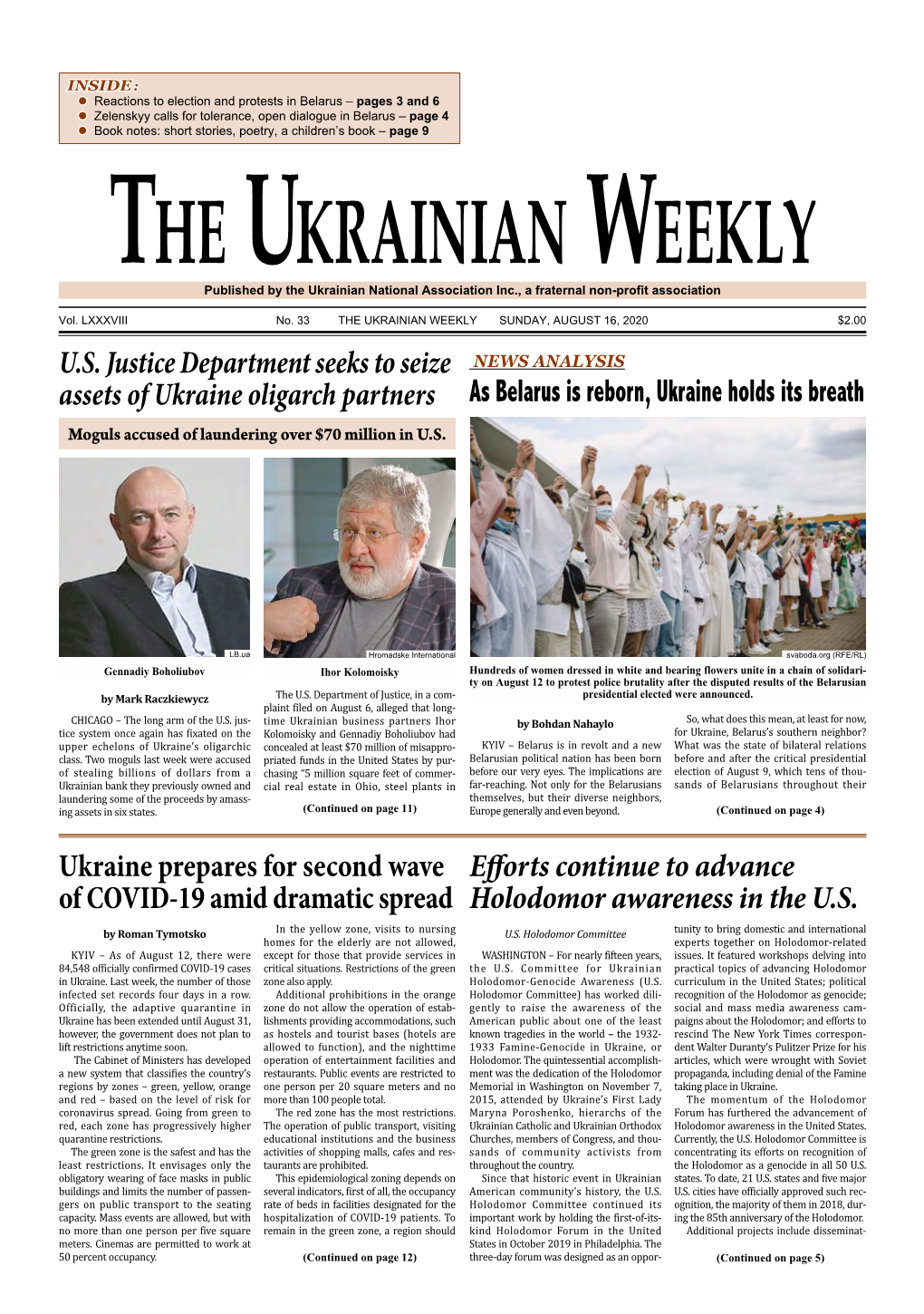 The Ukrainian Weekly, 2020