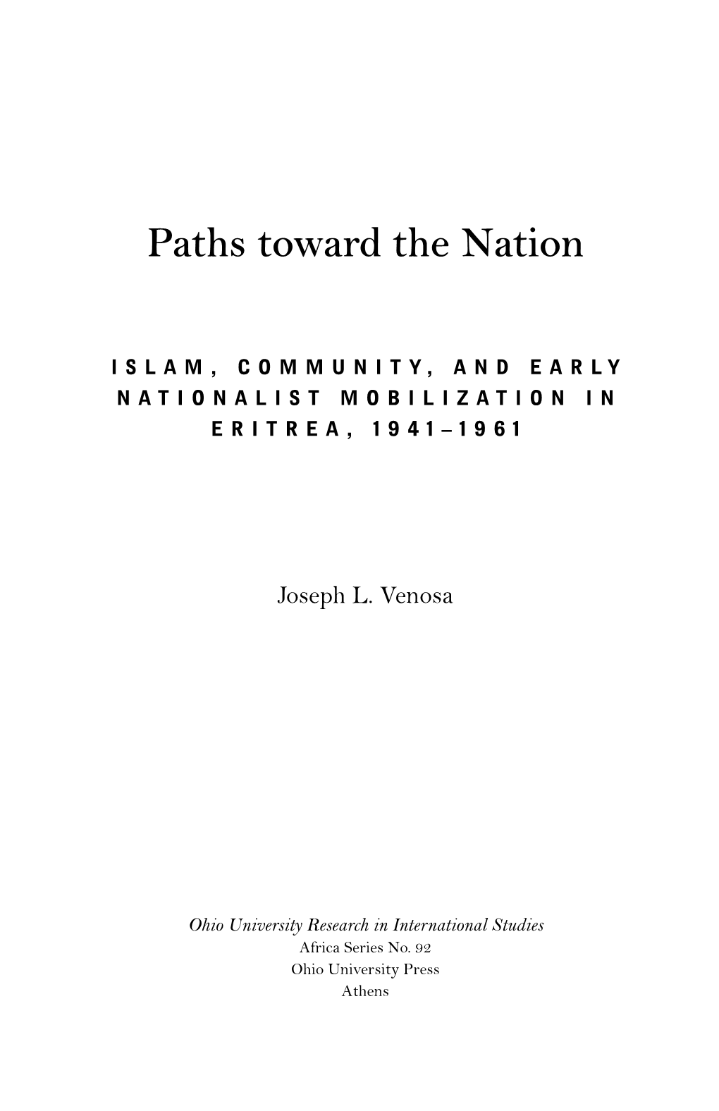 Introduction: “Islam, Community, and the Cultural