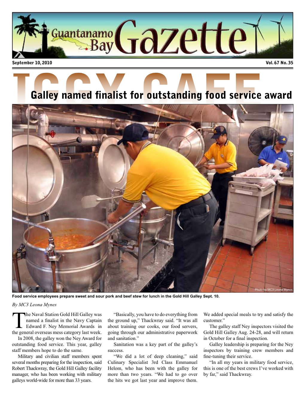 Galley Named Finalist for Outstanding Food Service Award
