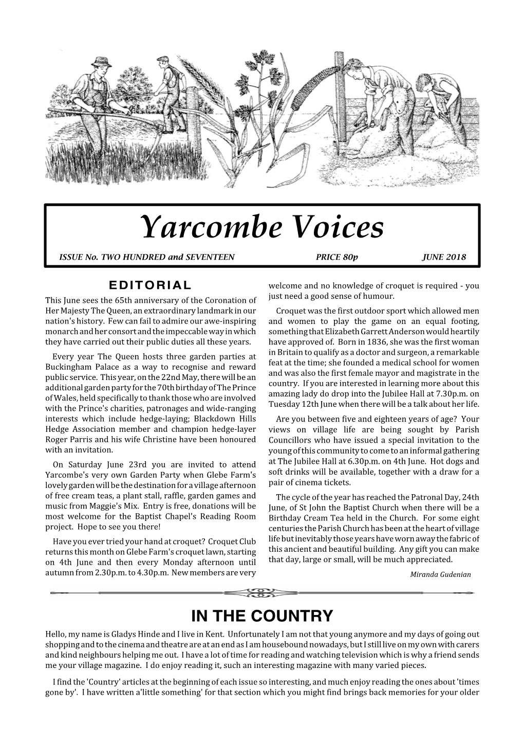 Yarcombe Voices ISSUE No