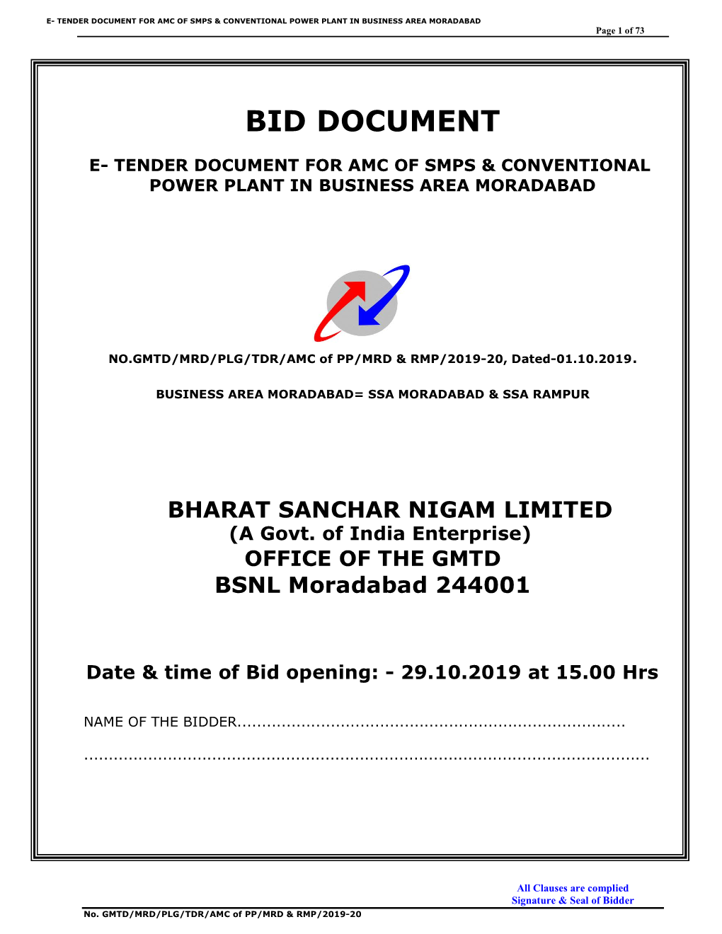 Bid Document