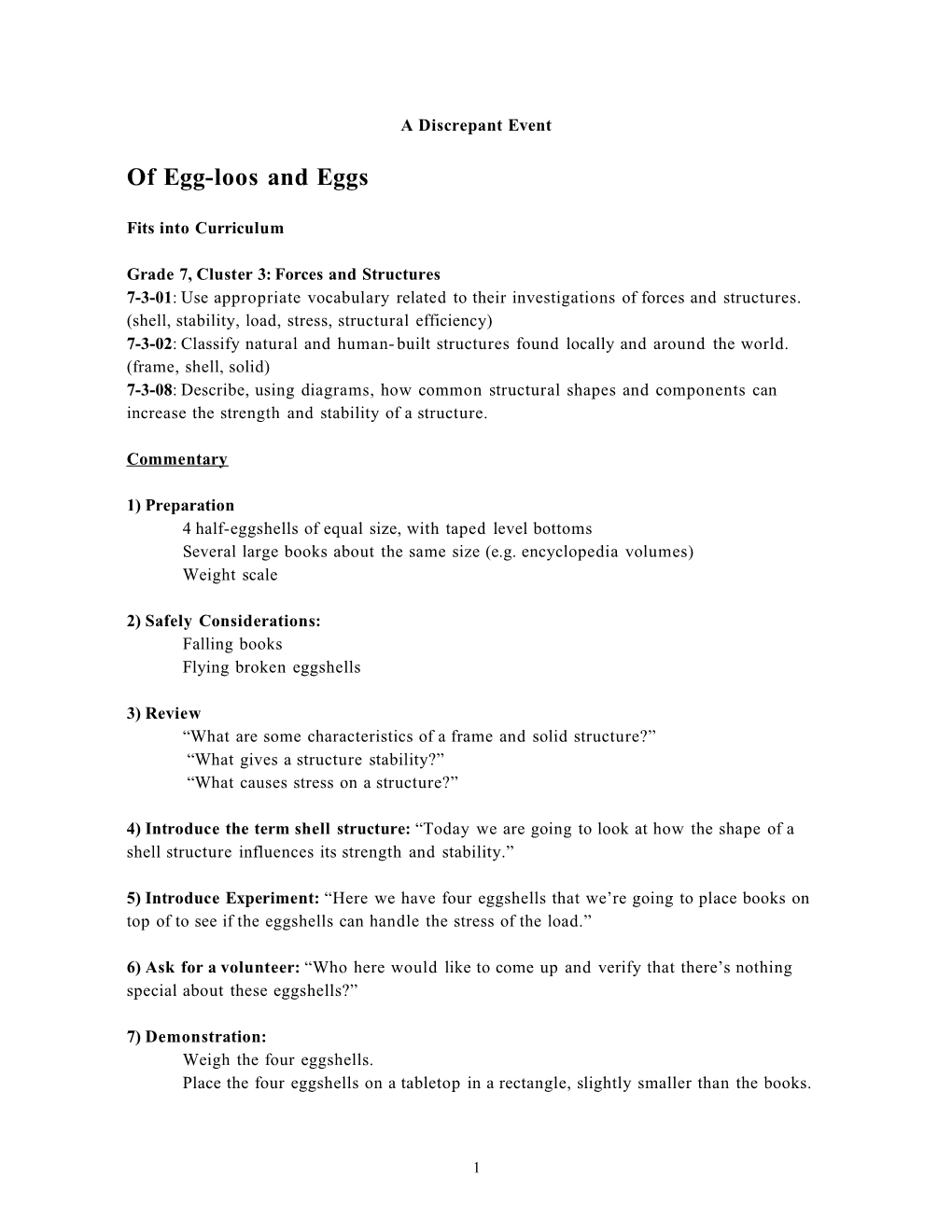 Of Egg-Loos and Eggs