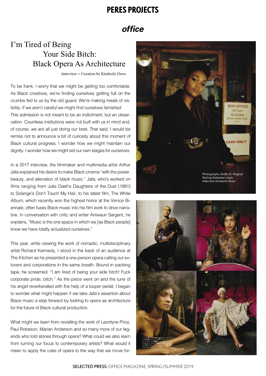Black Opera As Architecture Kimberly Drew, Office Magazine