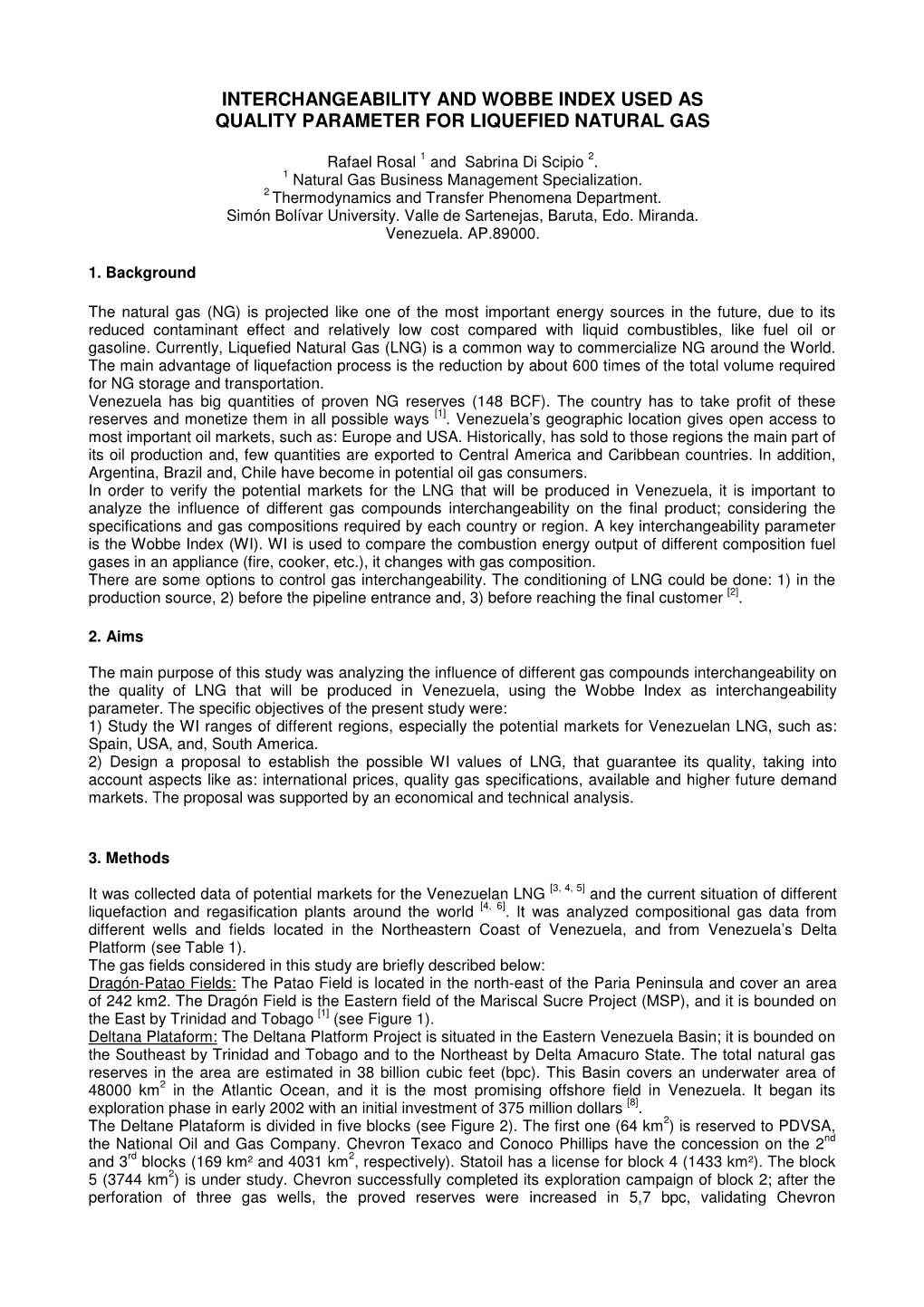 Interchangeability & Wobbe Index Used As Quality Parameter For