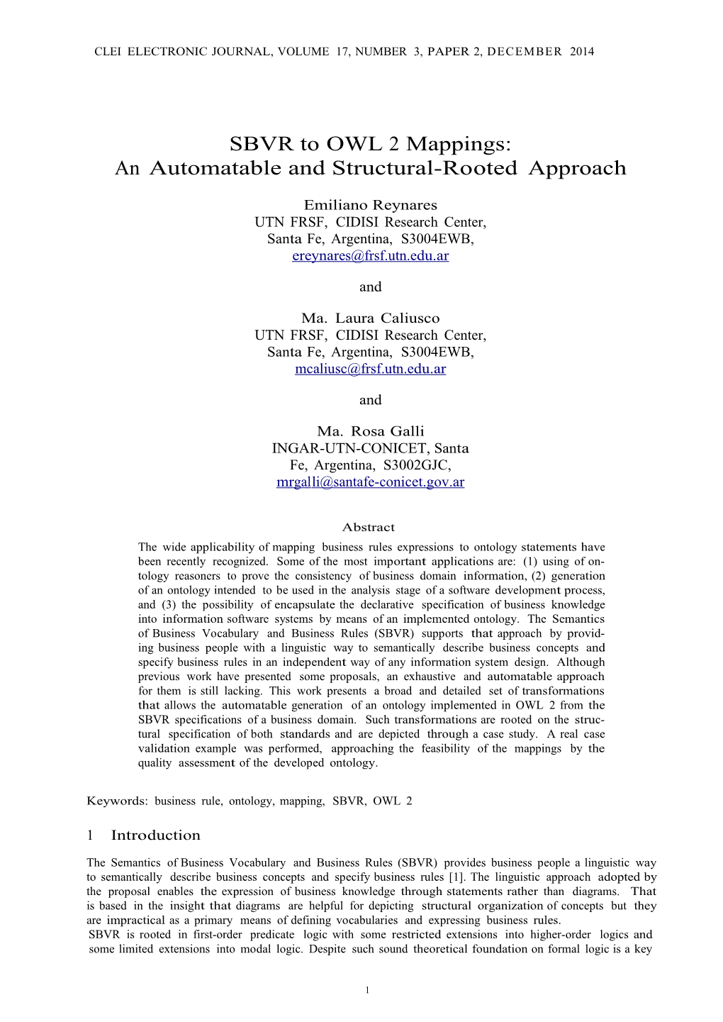 SBVR to OWL 2 Mappings: an Automatable and Structural-Rooted Approach