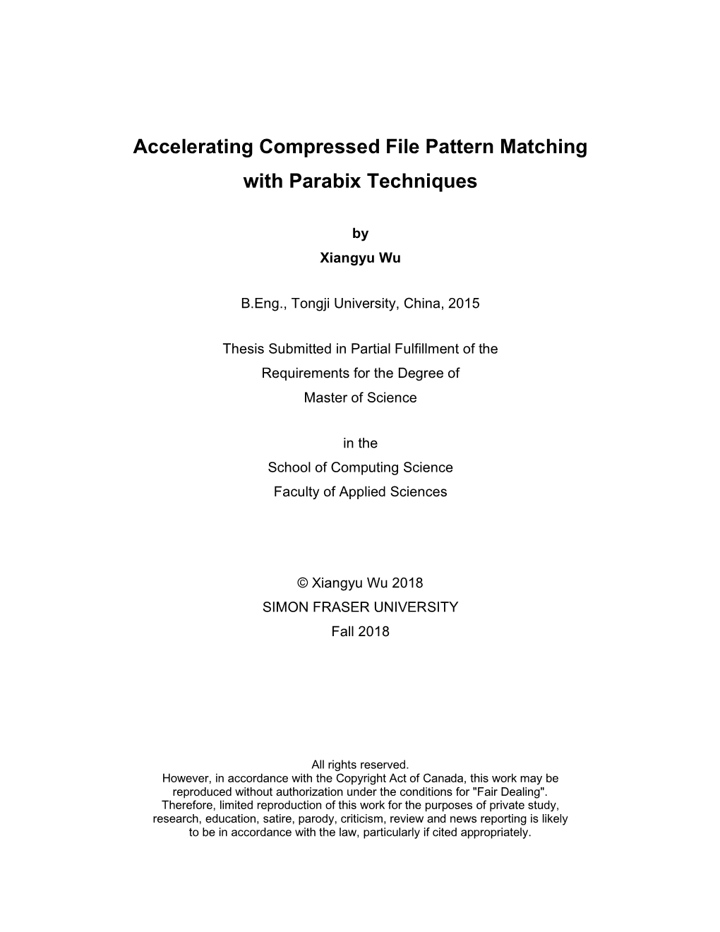 Accelerating Compressed File Pattern Matching with Parabix Techniques