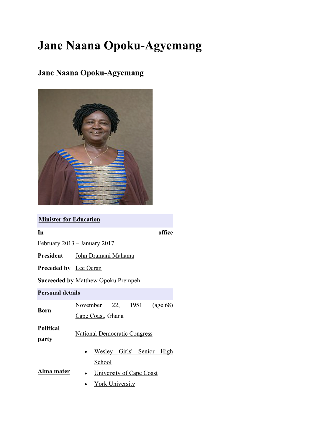 Jane Naana Opoku-Agyemang