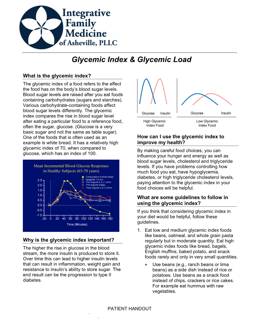 Glycemic Index & Glycemic Load