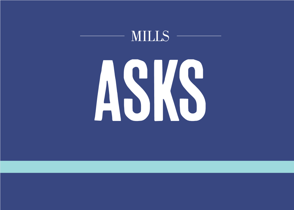 Your Journey at Mills Starts with Questions. We Believe in the Power of Questions