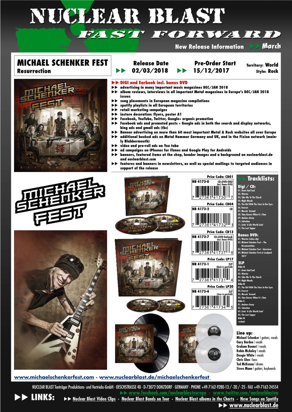 Links: Michael Schenker Fest