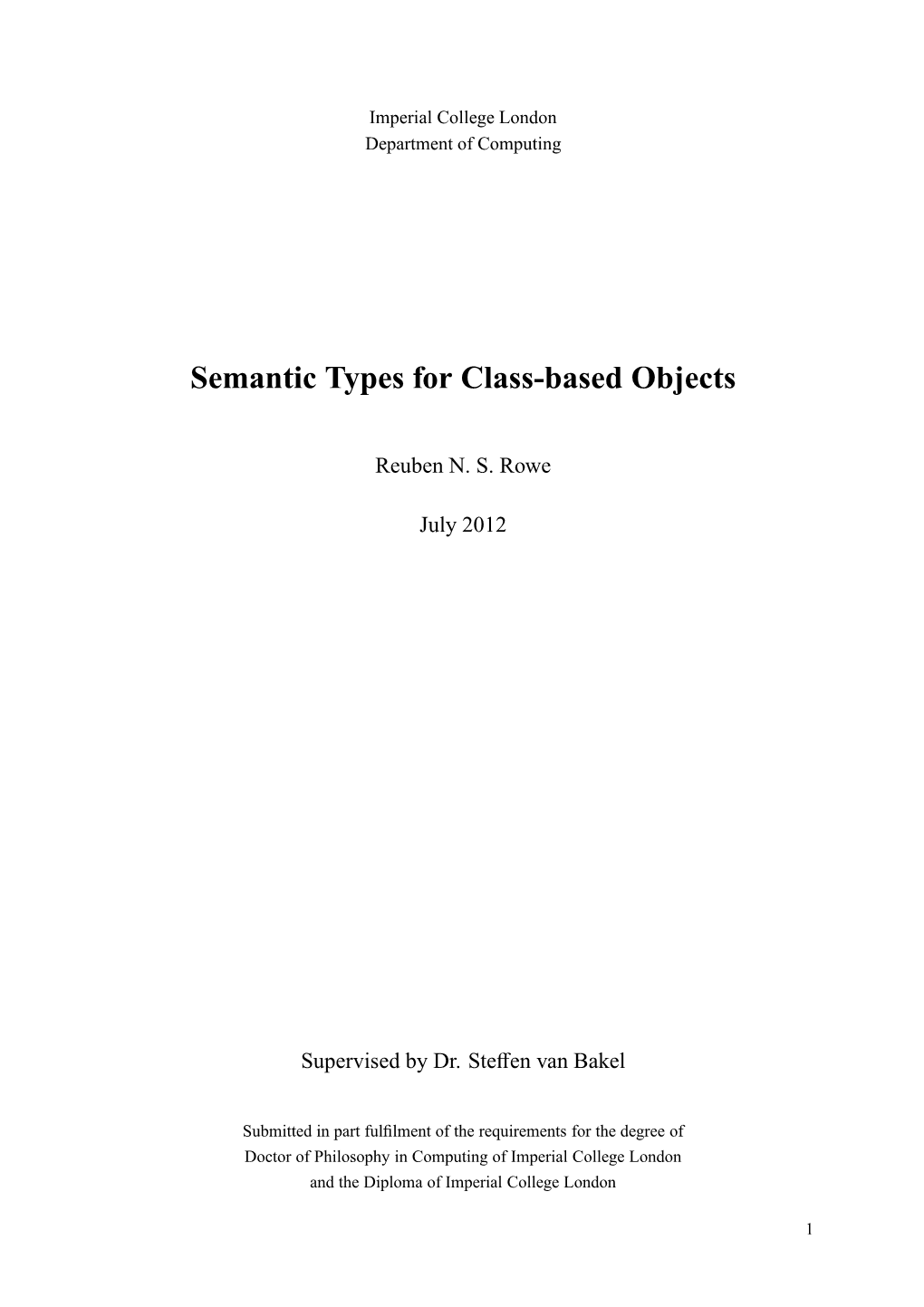 Semantic Types for Class-Based Objects