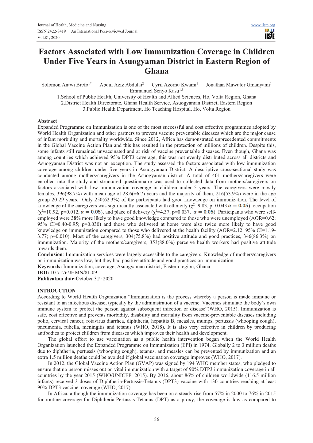 Drying Kinetics of Cassava Chips