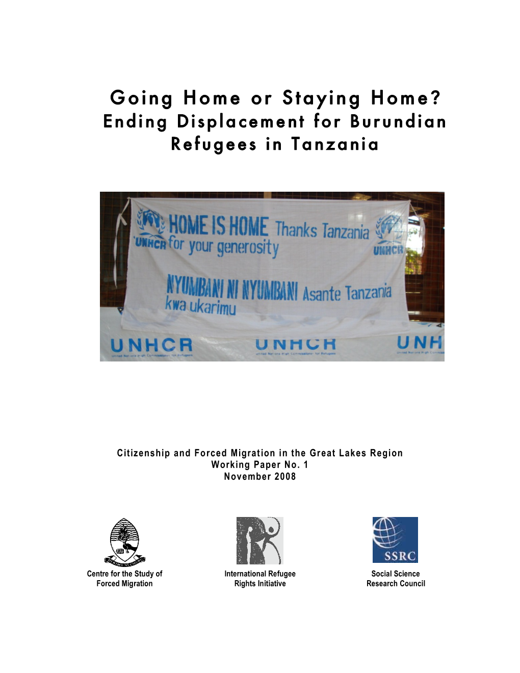 Ending Displacement for Burundian Refugees in Tanzania