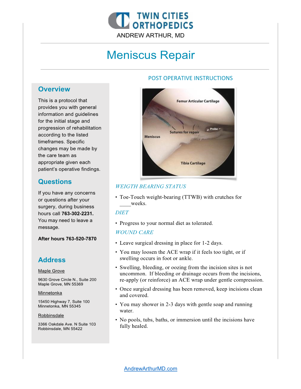 Meniscus Repair