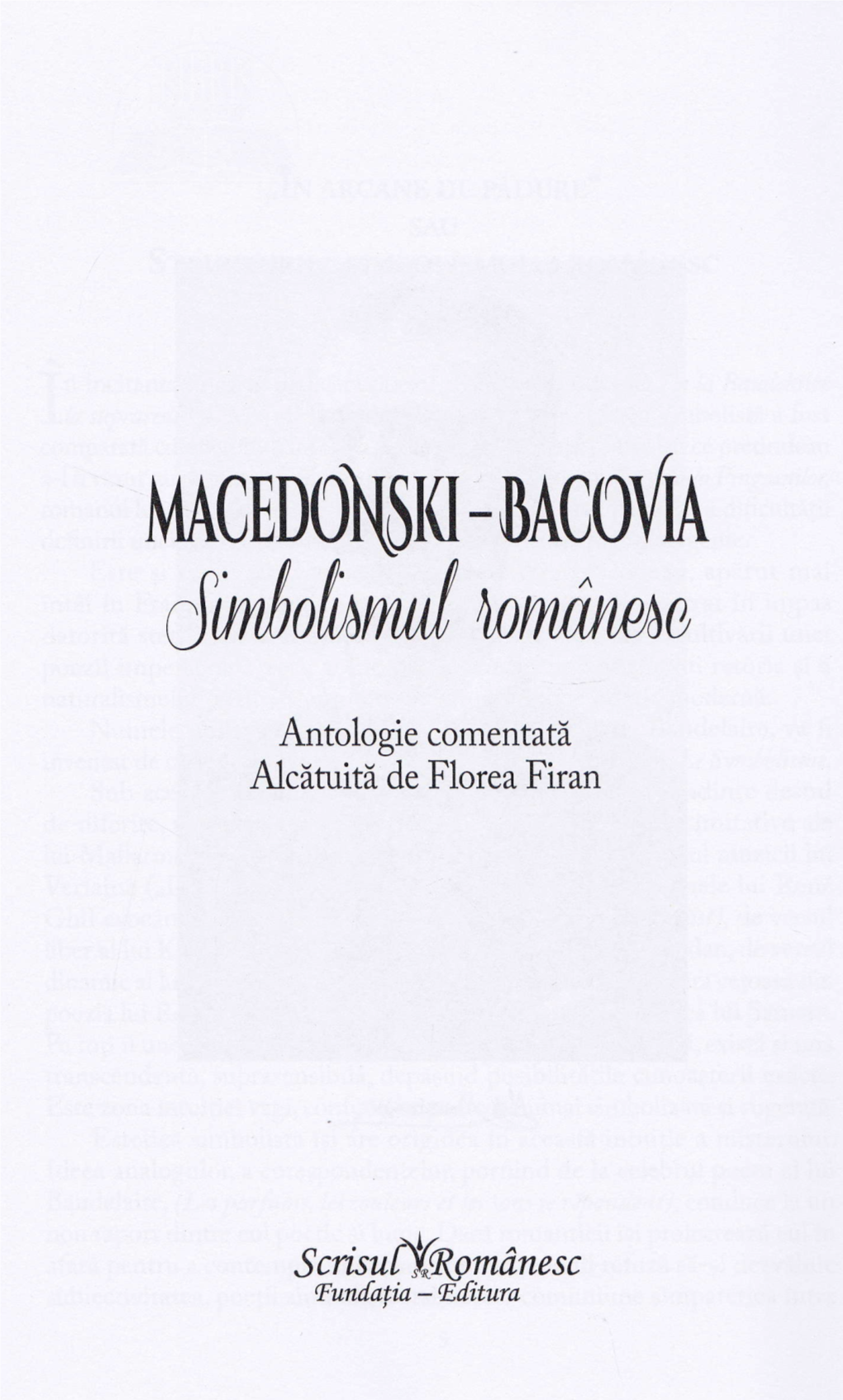 Macedonski-Bacovia. Simbolismul Romanesc