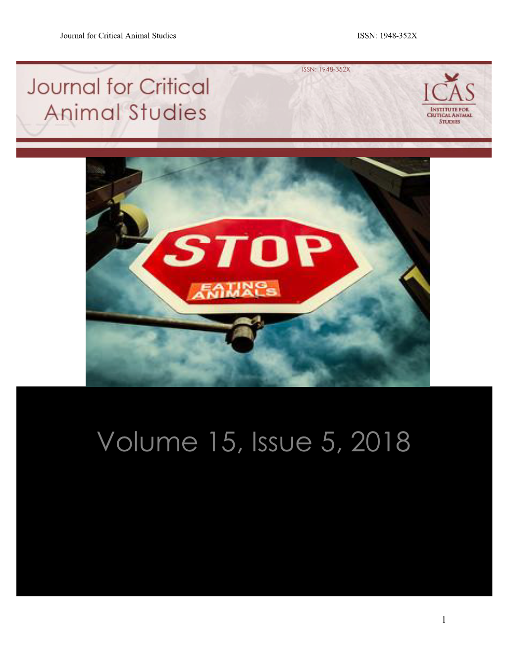 Volume 15, Issue 5, 2018