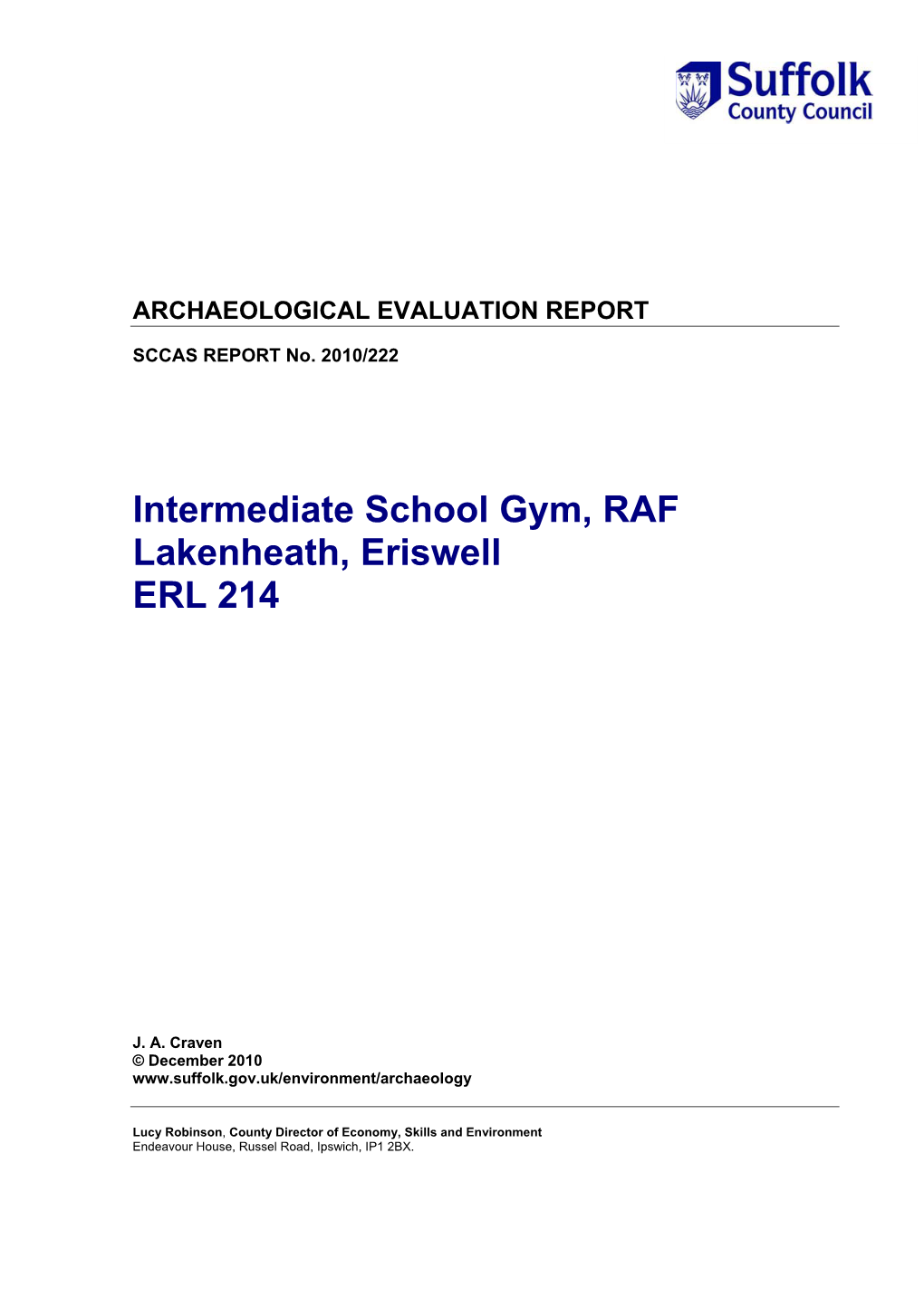 Intermediate School Gym, RAF Lakenheath, Eriswell ERL 214