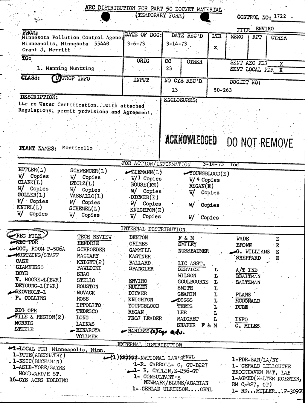 Permit Provisions and Agreement