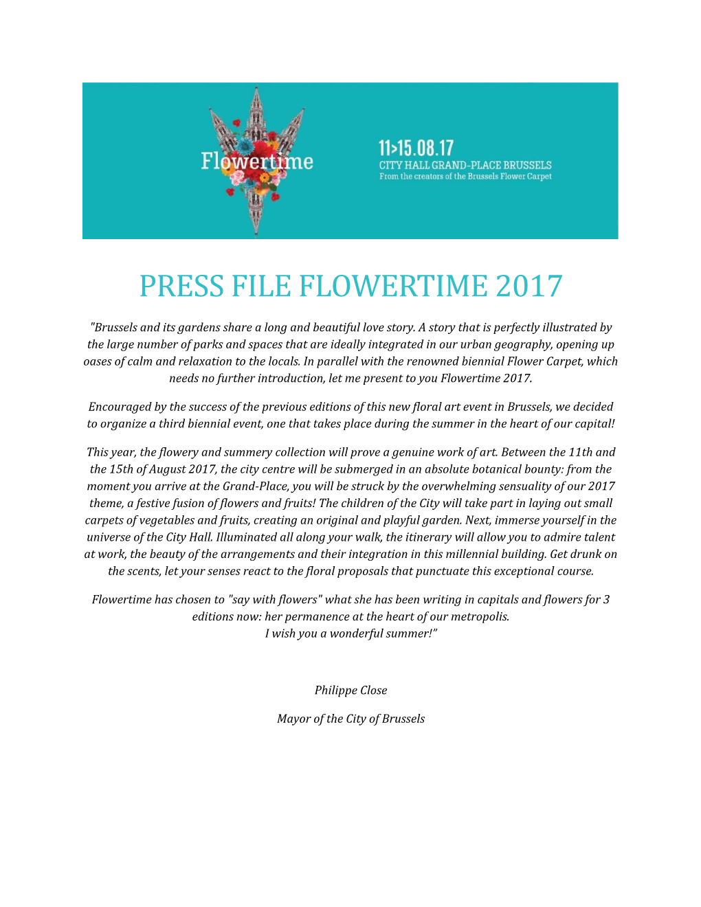 Press File Flowertime 2017