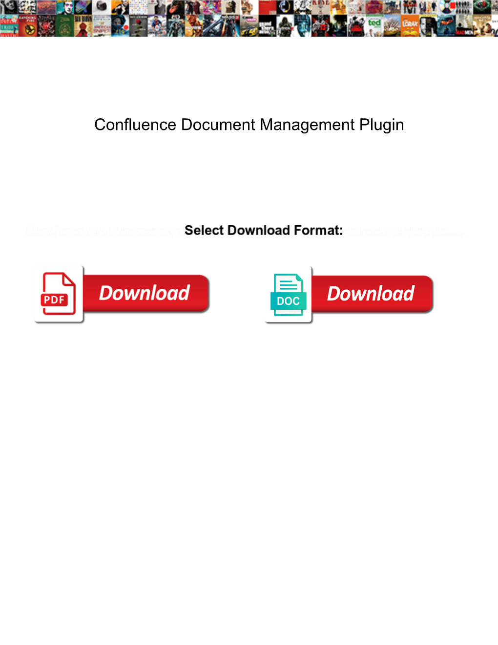 Confluence Document Management Plugin
