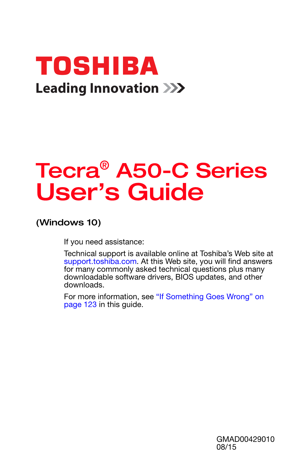 Tecra® A50-C Series User's Guide