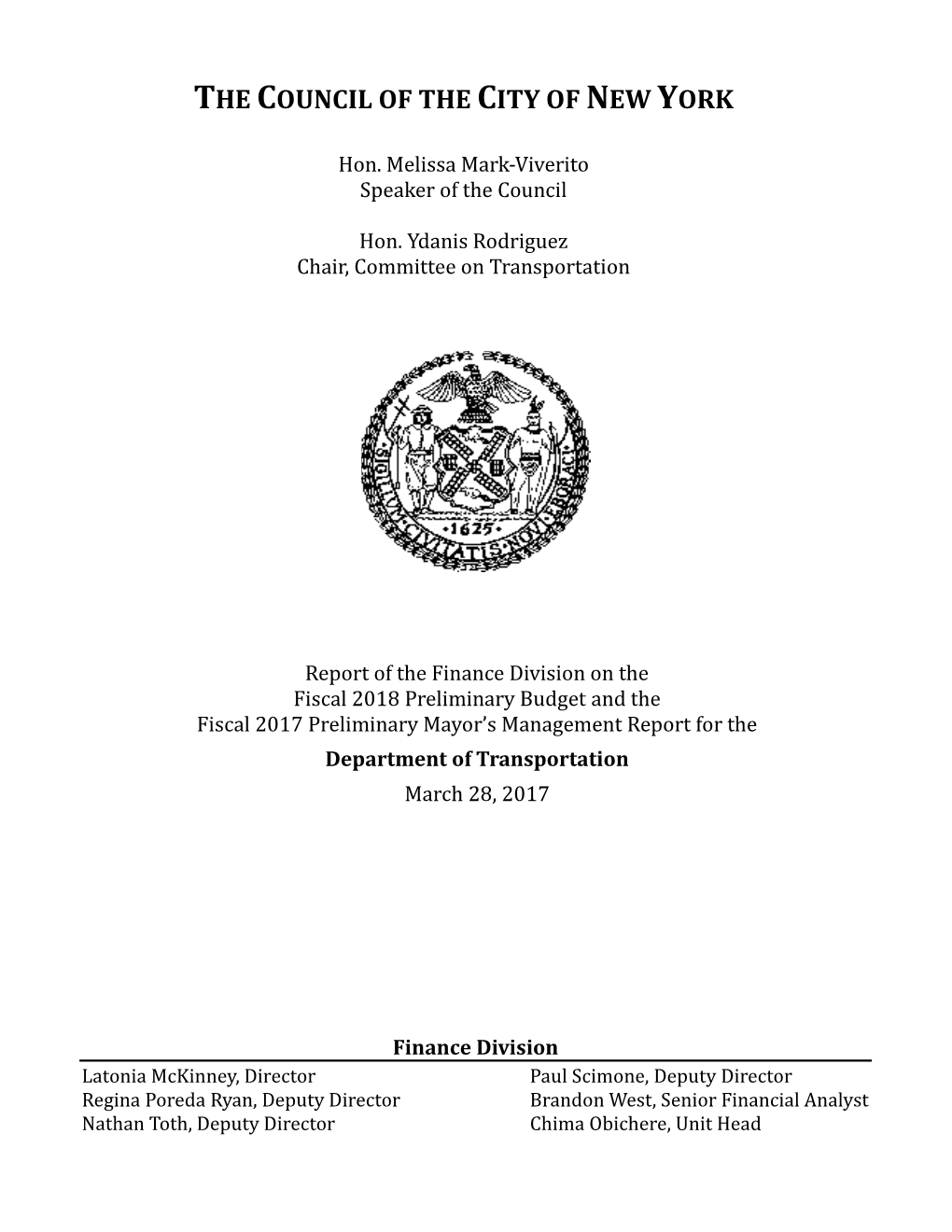 Department of Transportation (PDF)