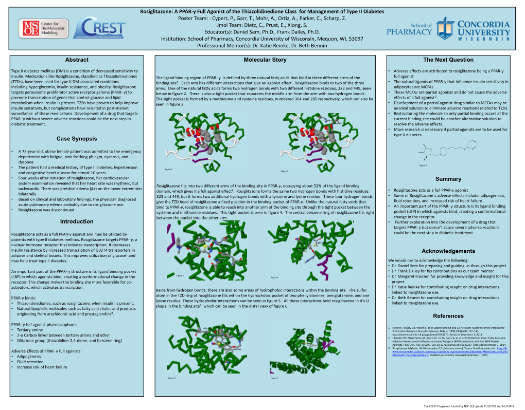 Rosiglitazone: a PPAR-Γ Full Agonist of the Thiazolidinedione Class For