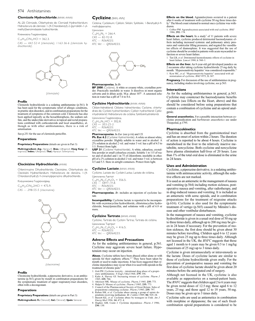 574 Antihistamines